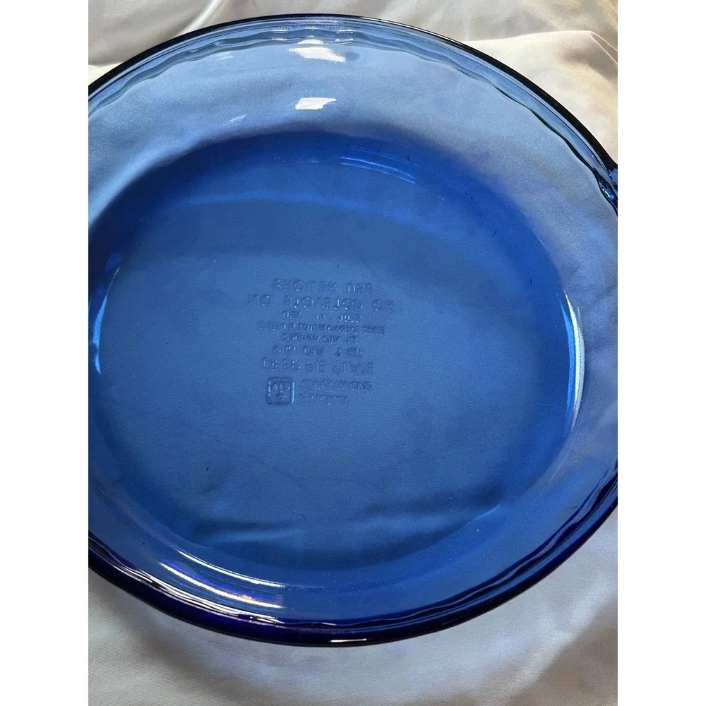 Anchor Hocking Ovenware Cobalt Blue Deep Pie Plate 9